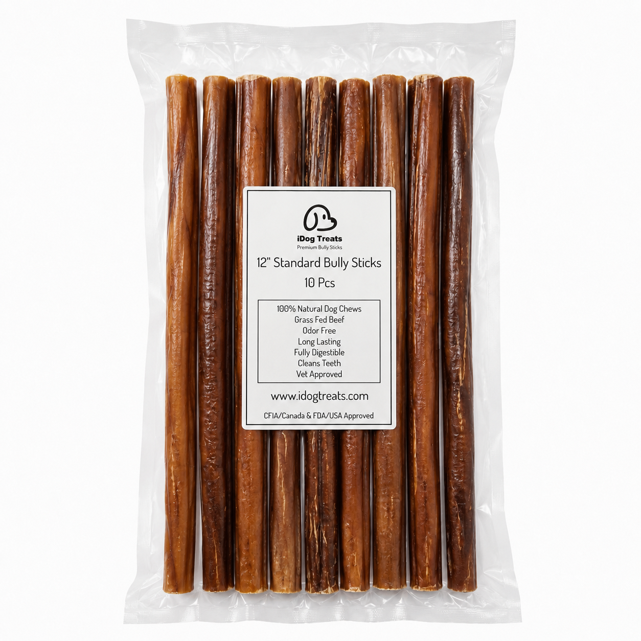 12" Standard Bully Sticks / 10 Pcs