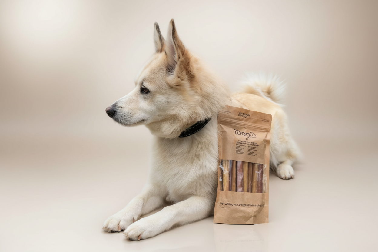Enhanced Professional Dog Treat Photo