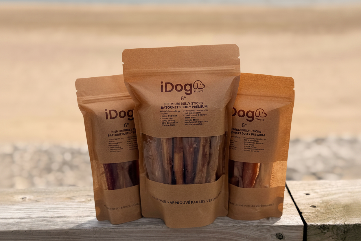 iDog Treats Bully Sticks - Clean Product Photo